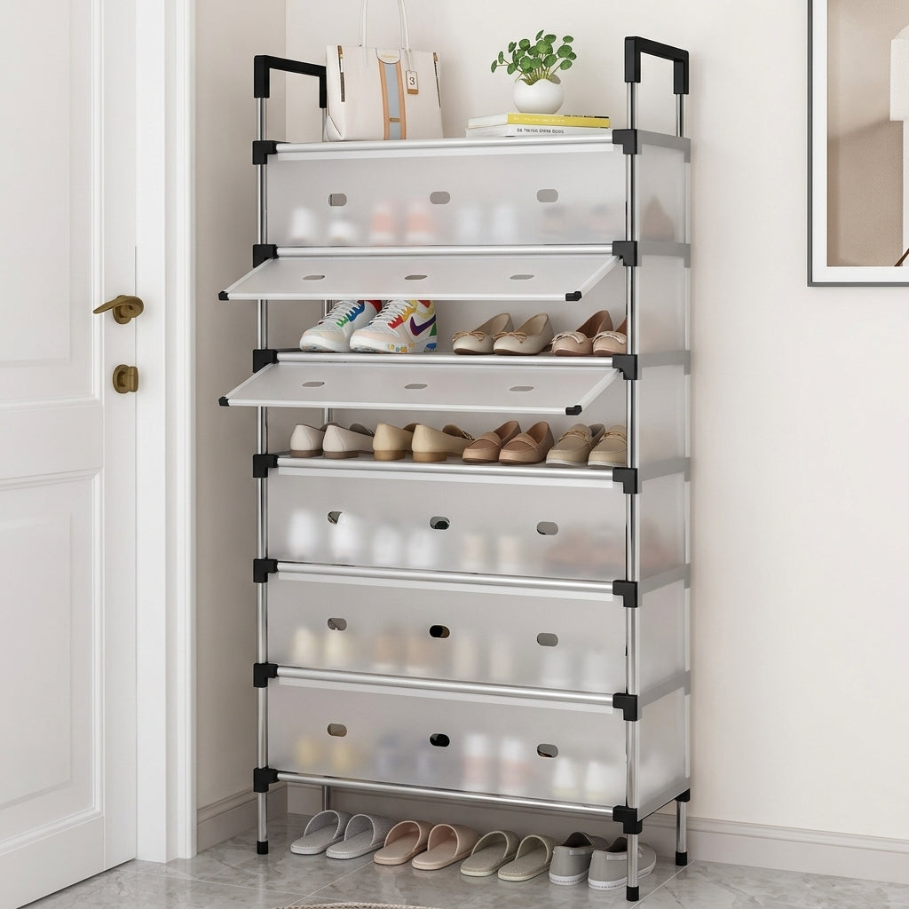 Étagère à Chaussures 7 Niveaux